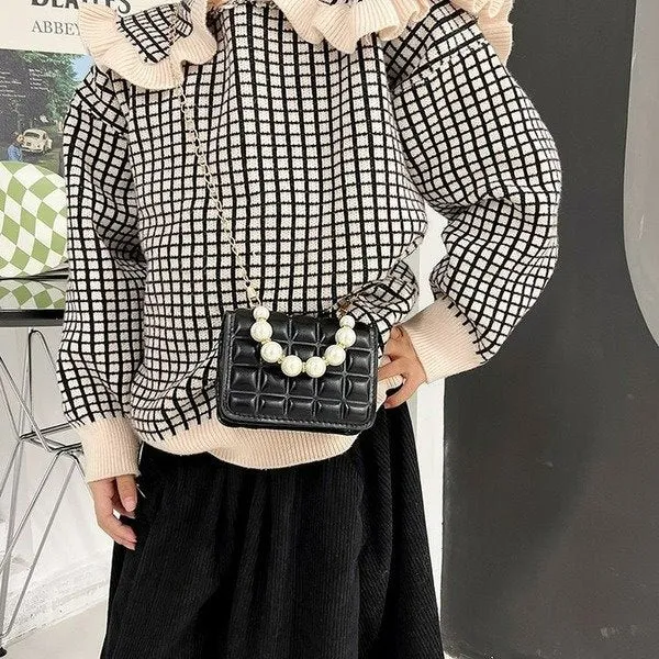 Wholesale PU pearl chain shoulder bag JDC-SD-KR042
