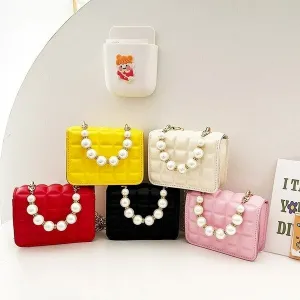Wholesale PU pearl chain shoulder bag JDC-SD-KR042
