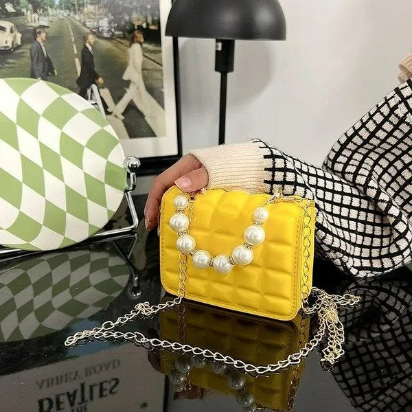 Wholesale PU pearl chain shoulder bag JDC-SD-KR042