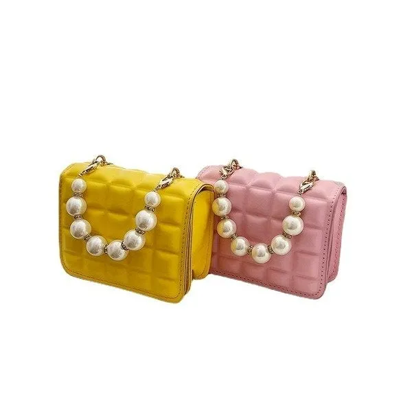 Wholesale PU pearl chain shoulder bag JDC-SD-KR042