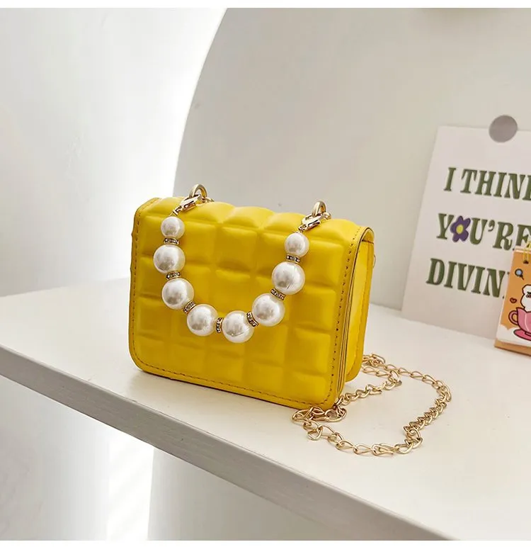 Wholesale PU pearl chain shoulder bag JDC-SD-KR042