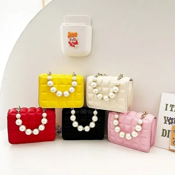 Wholesale PU pearl chain shoulder bag JDC-SD-KR042