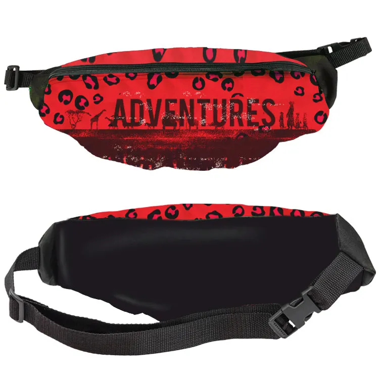 Wide Full Color Front Only Fanny Pack