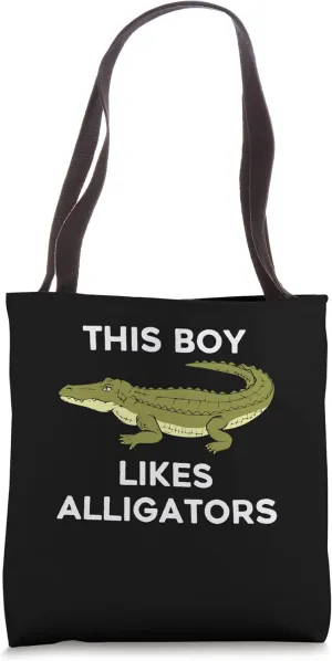 Wilderness Adventure Crocodile Cute Alligator Tote Bag