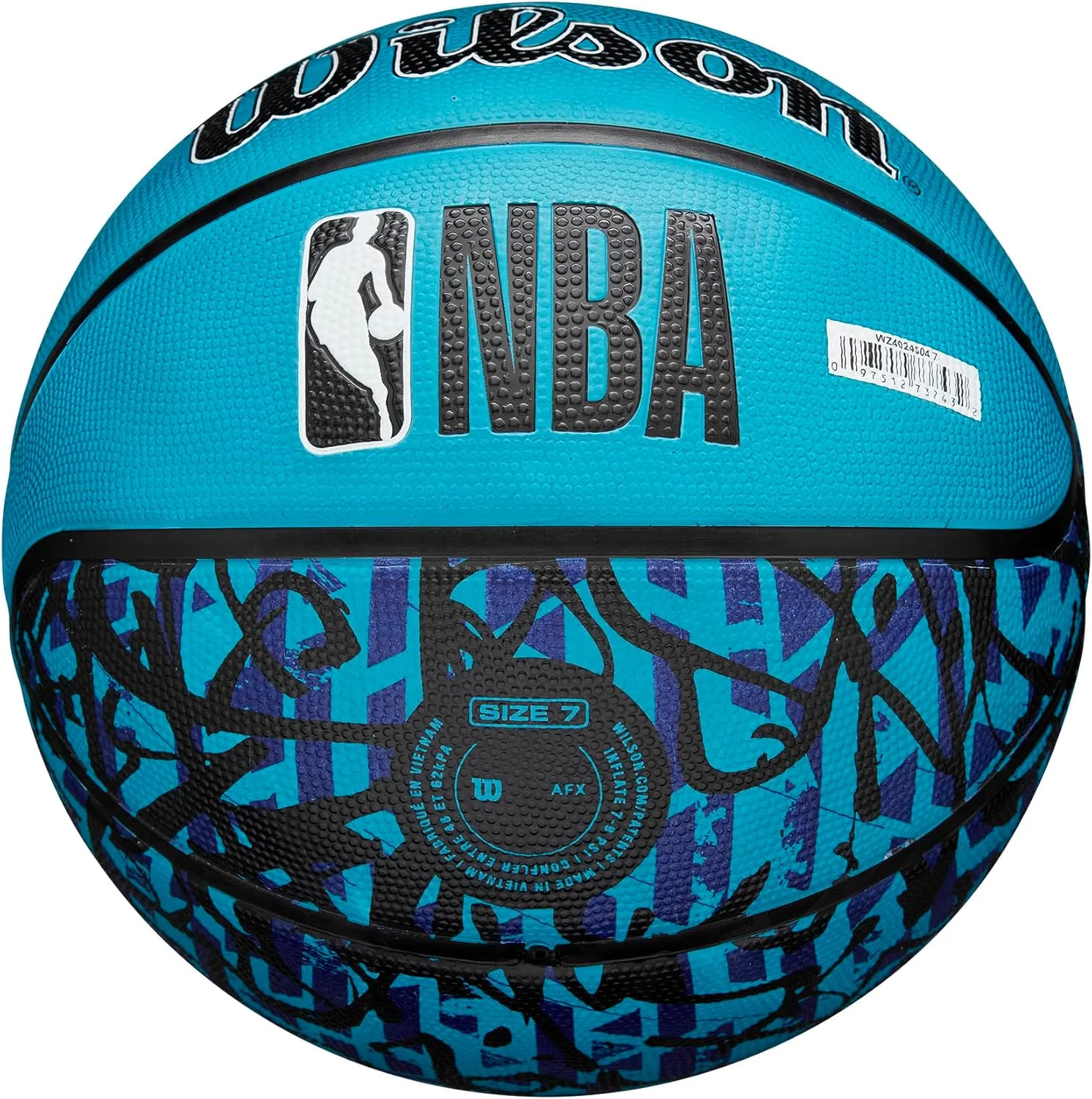 WILSON NBA Team Graffiti Basketballs - Size 7-29.5"