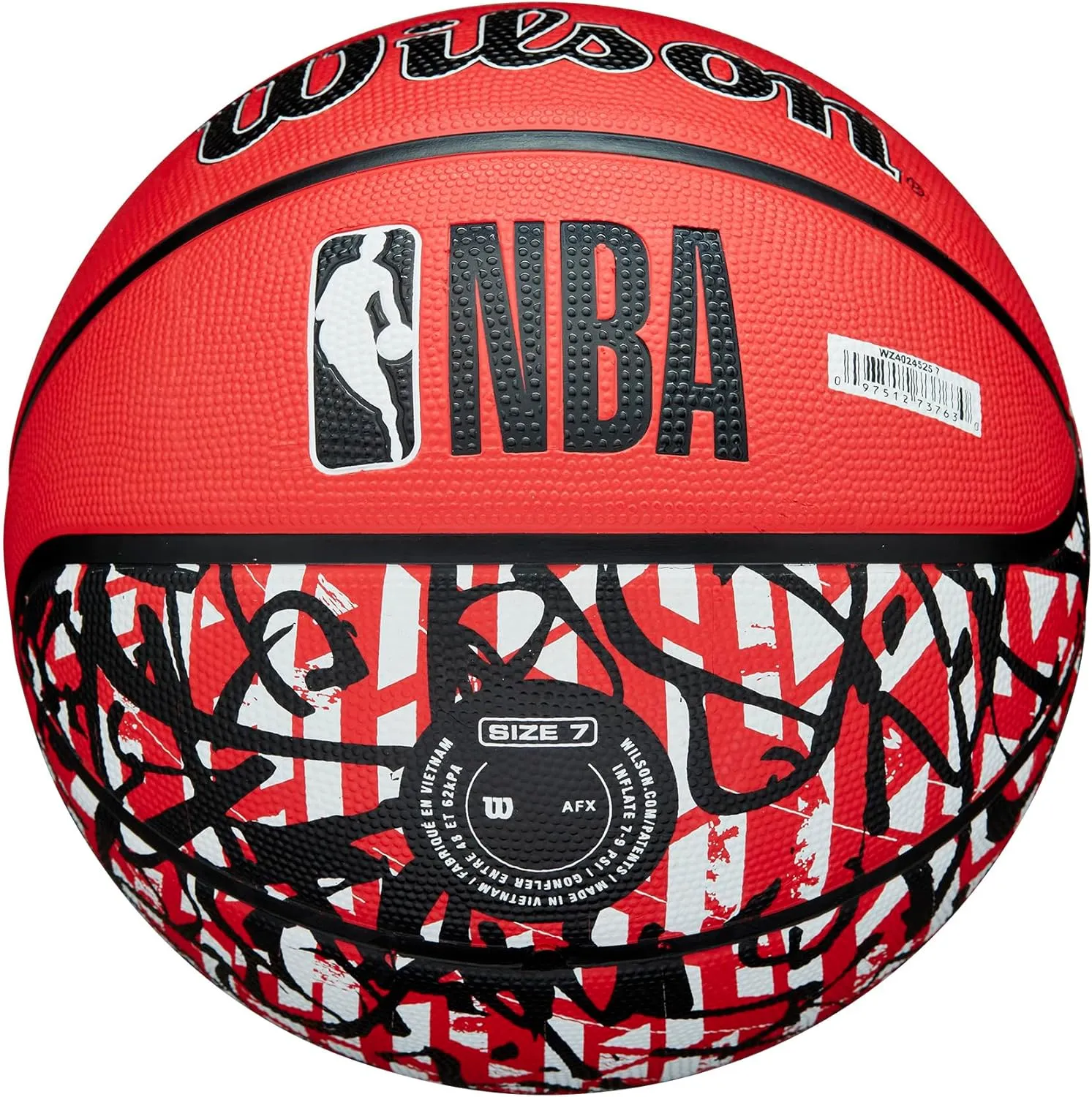 WILSON NBA Team Graffiti Basketballs - Size 7-29.5"