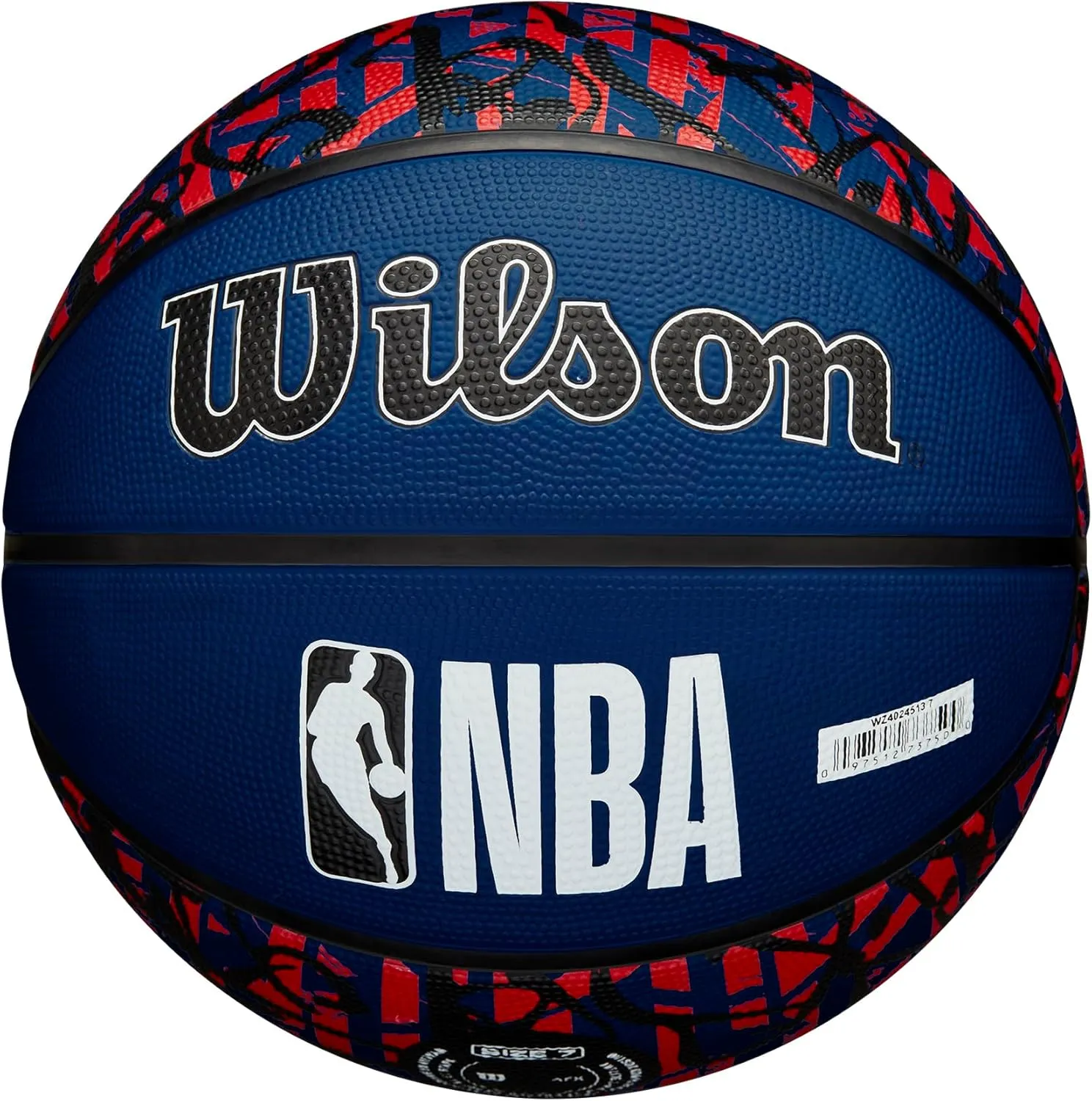 WILSON NBA Team Graffiti Basketballs - Size 7-29.5"
