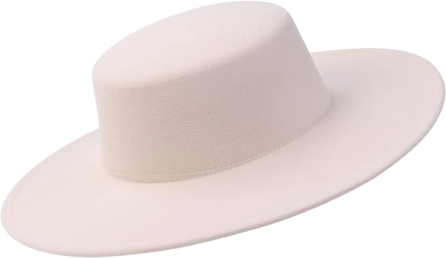 Women Classic Felt Church Hats British Style Wide Brim Top Fedora Hat Wedding Dress Up Jazz Cap Boater Hat