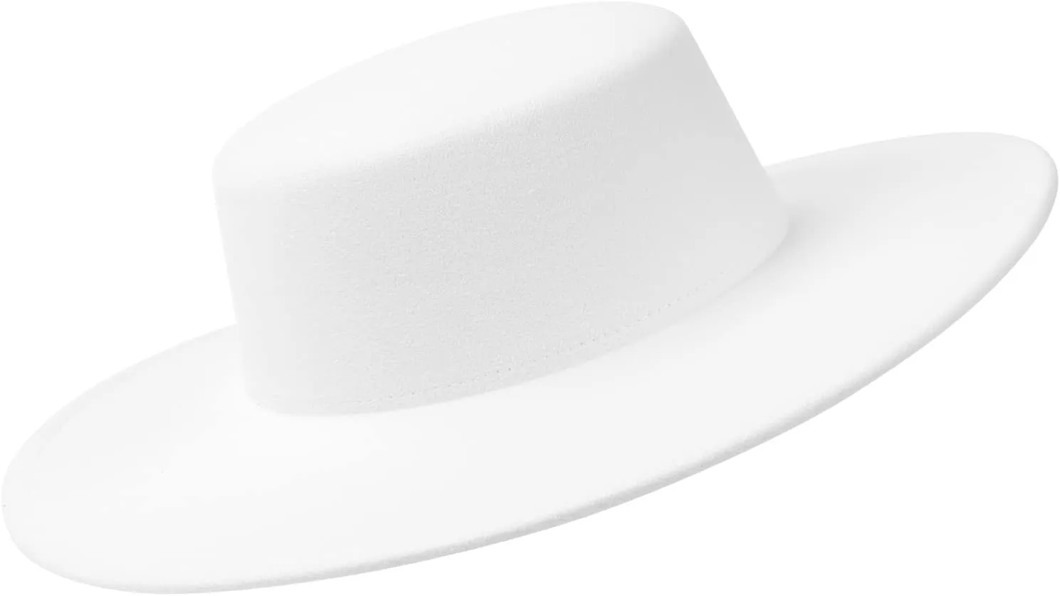 Women Classic Felt Church Hats British Style Wide Brim Top Fedora Hat Wedding Dress Up Jazz Cap Boater Hat