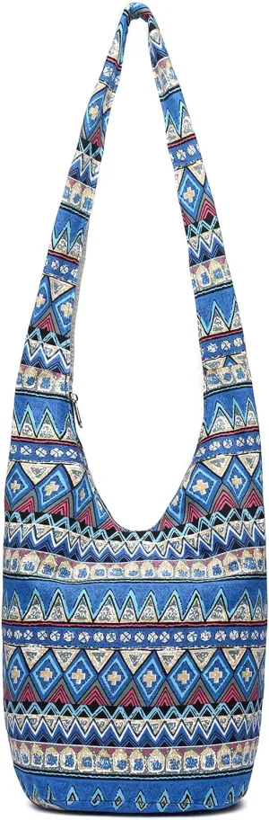 Women Shoulder Handbags Fashion canvas Hippie Crossbody Bags Bohemian Animal Prints Hobo Bags
