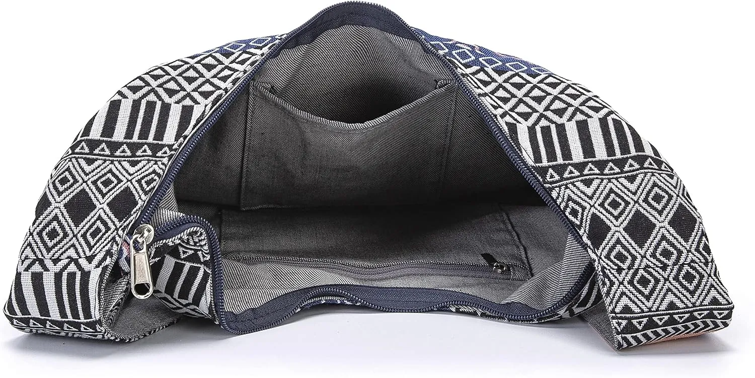 Women Shoulder Handbags Fashion canvas Hippie Crossbody Bags Bohemian Animal Prints Hobo Bags