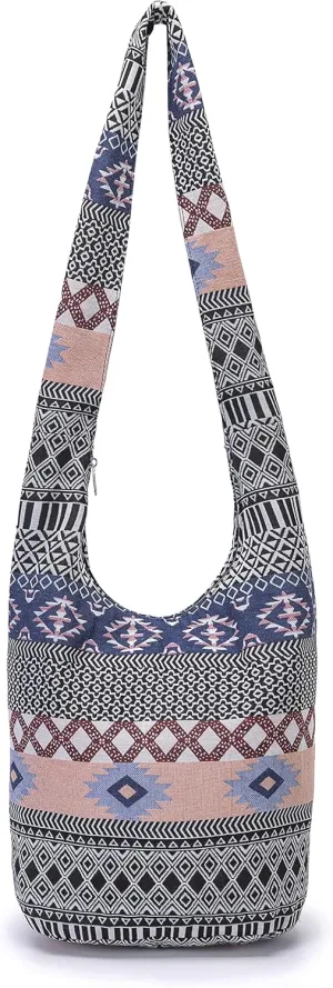 Women Shoulder Handbags Fashion canvas Hippie Crossbody Bags Bohemian Animal Prints Hobo Bags