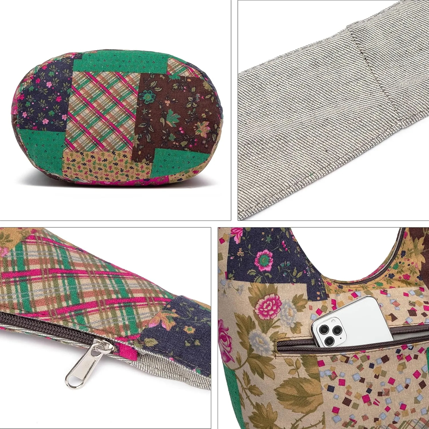 Women Shoulder Handbags Fashion canvas Hippie Crossbody Bags Bohemian Animal Prints Hobo Bags