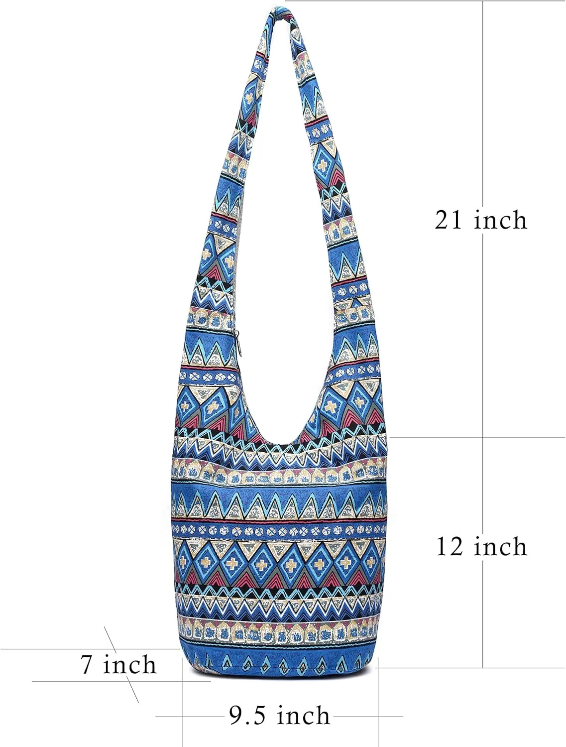 Women Shoulder Handbags Fashion canvas Hippie Crossbody Bags Bohemian Animal Prints Hobo Bags