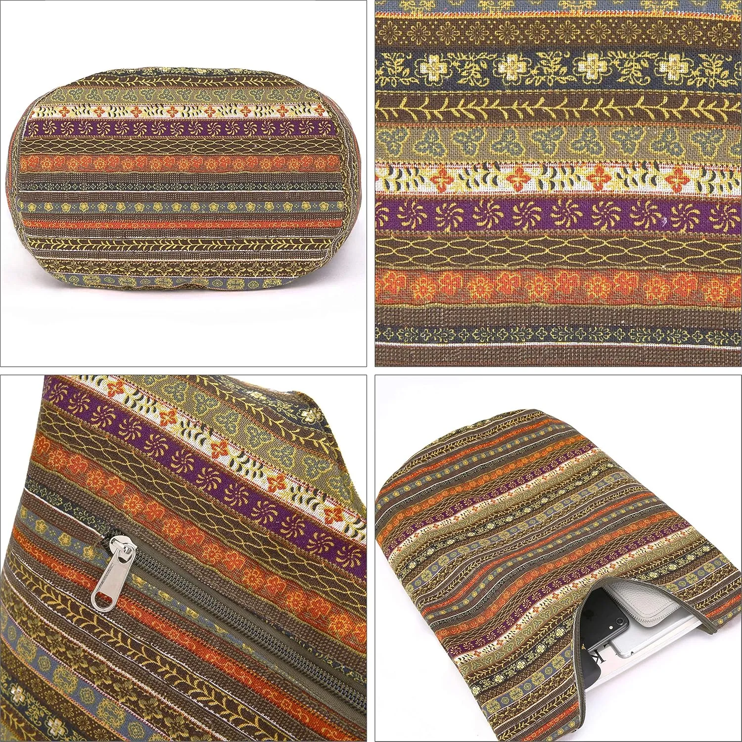 Women Shoulder Handbags Fashion canvas Hippie Crossbody Bags Bohemian Animal Prints Hobo Bags