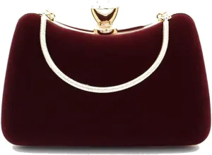 Women Temperament Velvet Banquet Bag Dinner Clutch Party Evening Dress Clutch Bag