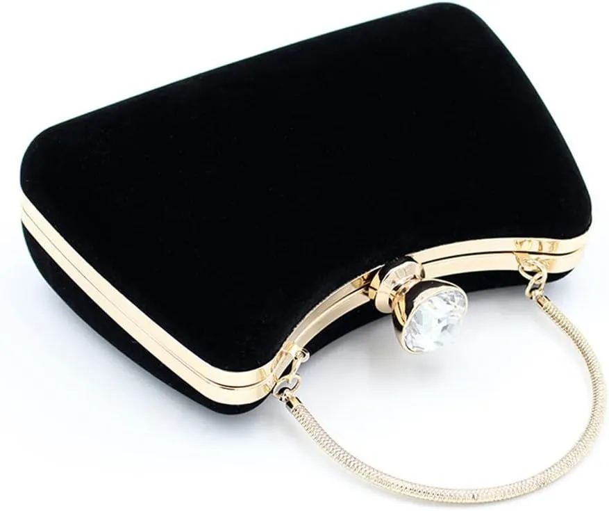 Women Temperament Velvet Banquet Bag Dinner Clutch Party Evening Dress Clutch Bag