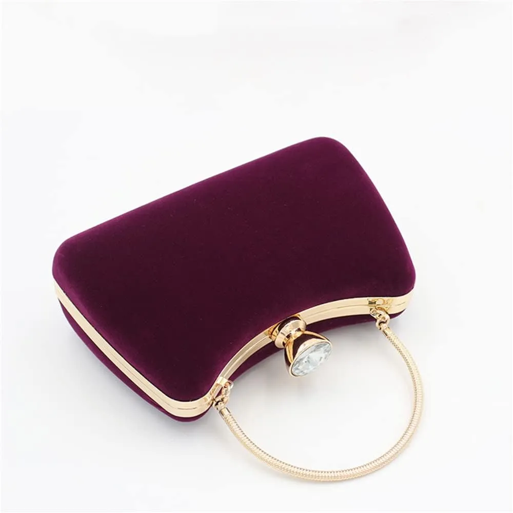 Women Temperament Velvet Banquet Bag Dinner Clutch Party Evening Dress Clutch Bag
