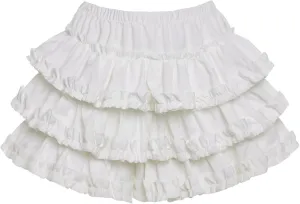 Womens Lolita Bloomers Retro Embossed Ruffles Pumpkin Pants Bottom Shorts