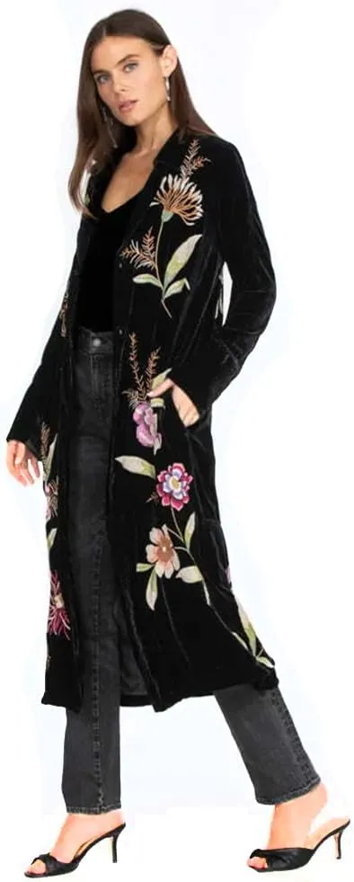Women's Meriah Velvet Duster Coat