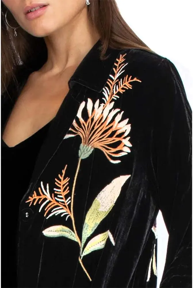 Women's Meriah Velvet Duster Coat