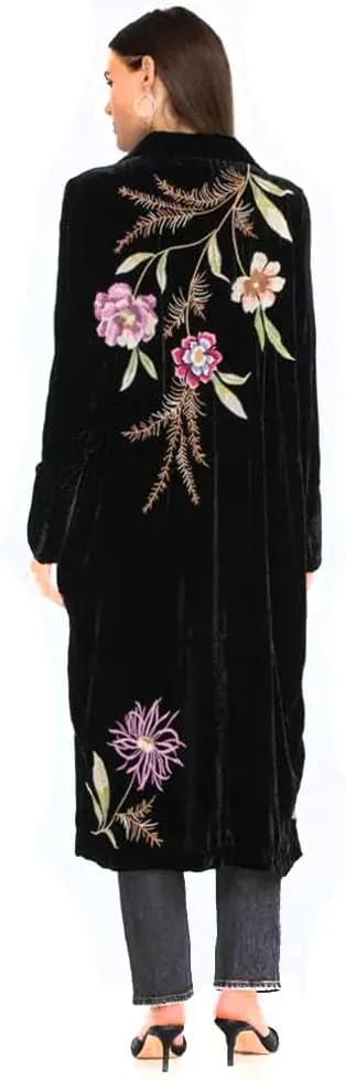 Women's Meriah Velvet Duster Coat