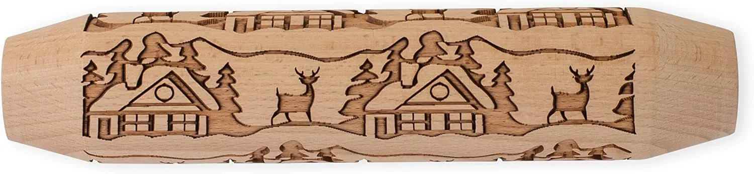 Woodland Embossed Rolling Pin