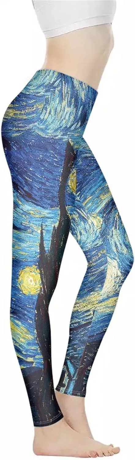 Xhuibop Women Yoga Pants Tummy Control Workout Leggings Stretch Fitness Tights Butt Lifting