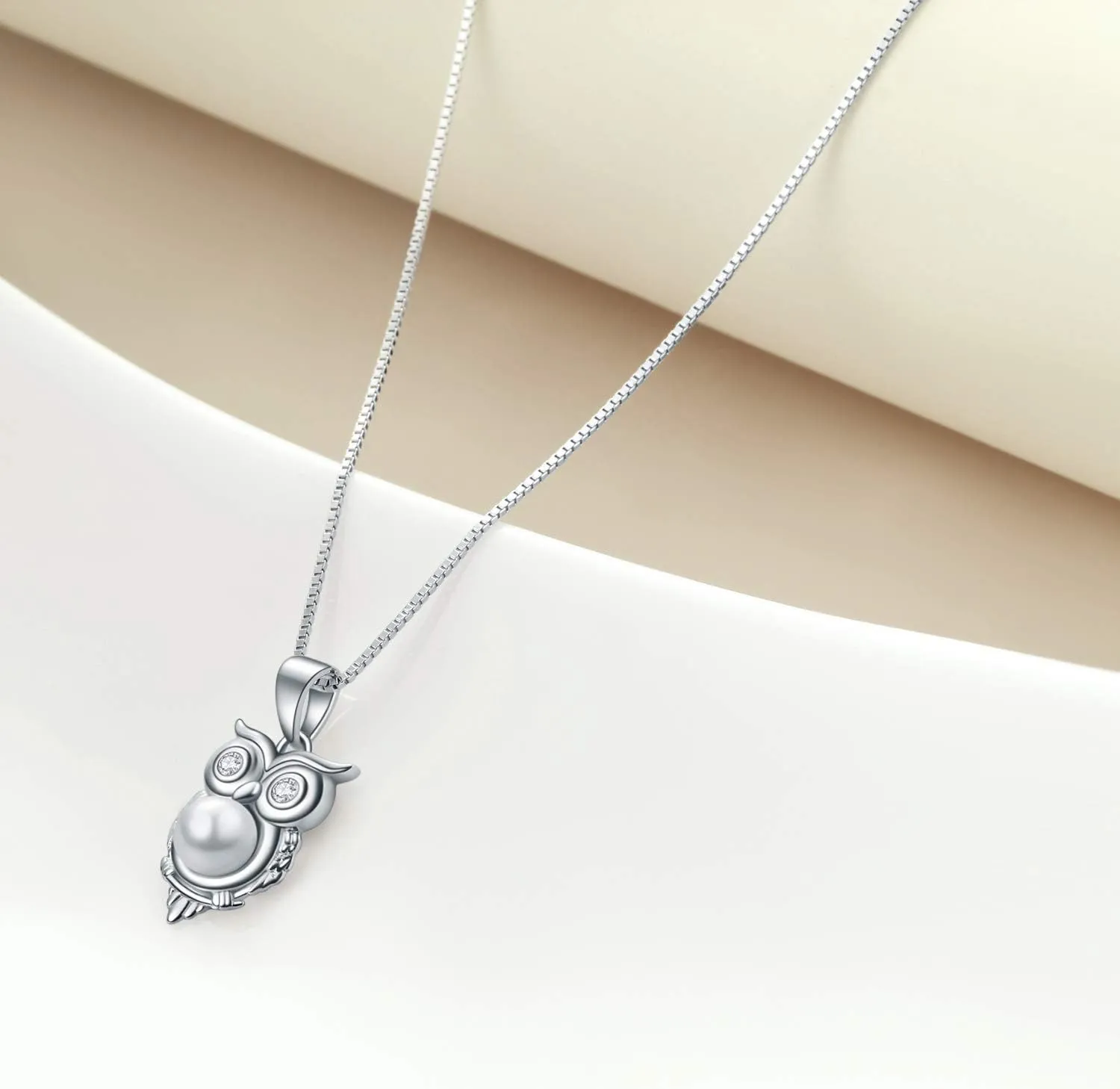YFN Owl necklace 925 Sterling Silver Owl Pendant I Love You 100 Languages Love Owl Necklace for Women Girlfriend Jewelry Gifts