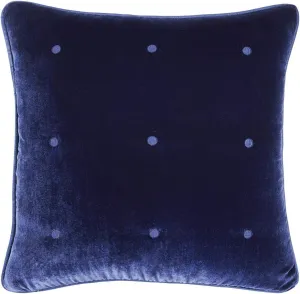 Yves Delorme Cocon Marine Decorative Pillow | 100% Silk Velvet | Luxury Crushed Velvet from Turkey